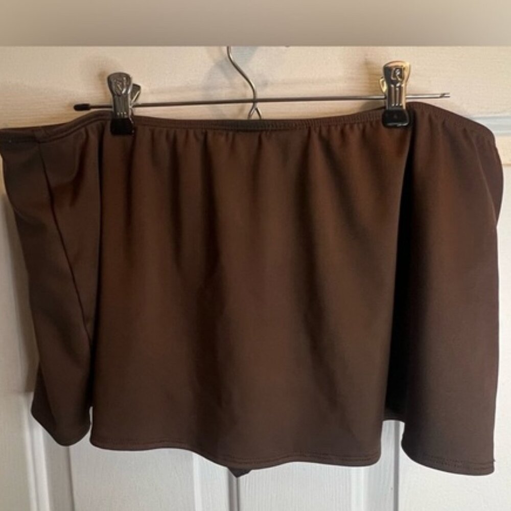 Brown swim Skirt